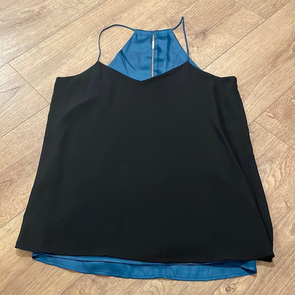 Reversible express black/teal blouse